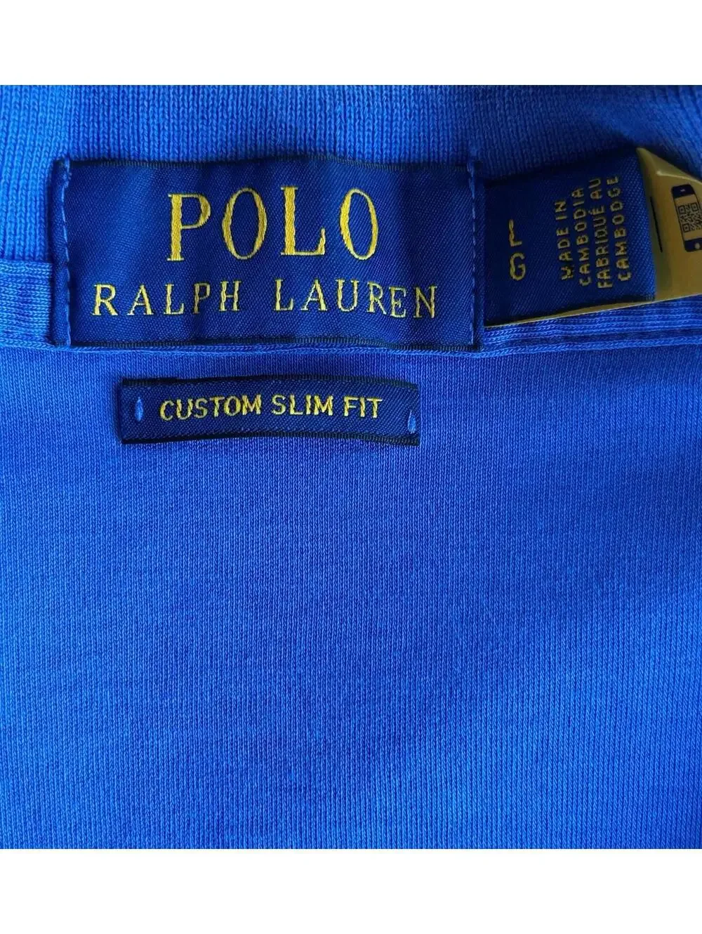 Polo Ralph Lauren Soft Cotton Polo Faded Heather Royal Custom Slim Fit
